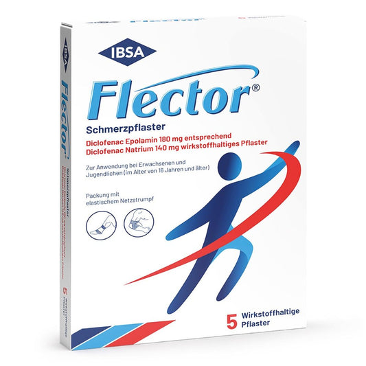 Flector Schmerzpflaster+Elastischer Netzstrumpf (5 stk)