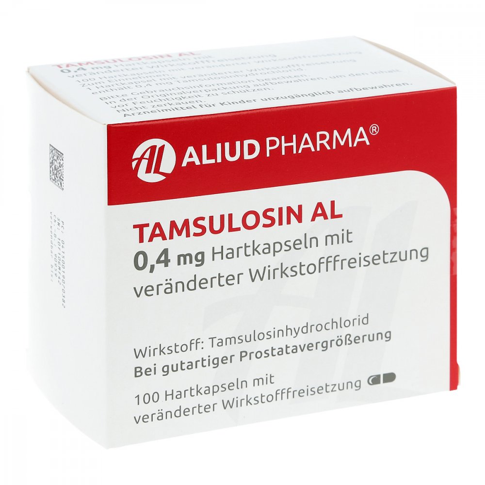 Tamsulosin Al 0,4 Mg Hartk.M.Veränd.Wst.-Frs. (100 stk)