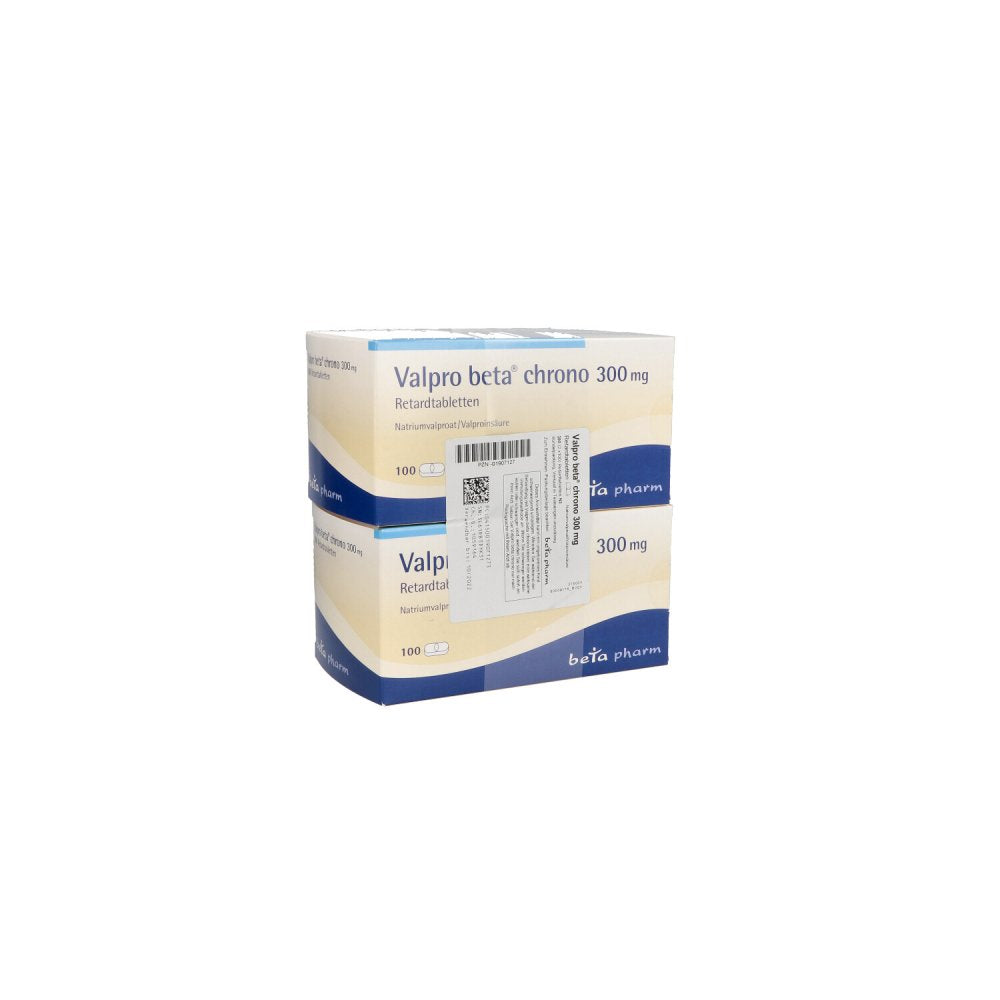 Das Produktfoto zeigt Valpro Beta Chrono 300 Mg Retardtabletten (200 stk) PZN 01907127