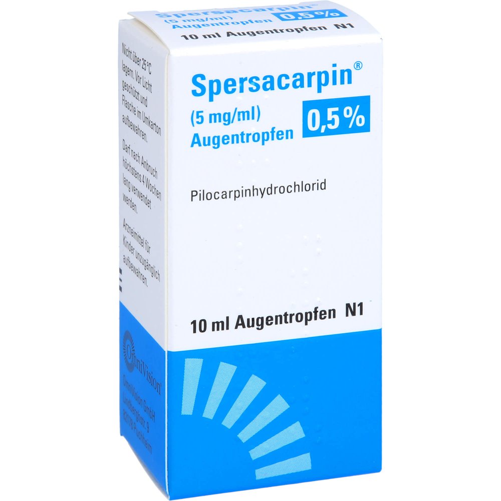 Das Produktfoto zeigt Spersacarpin 0,5% Augentropfen (10 ml) PZN 01907989