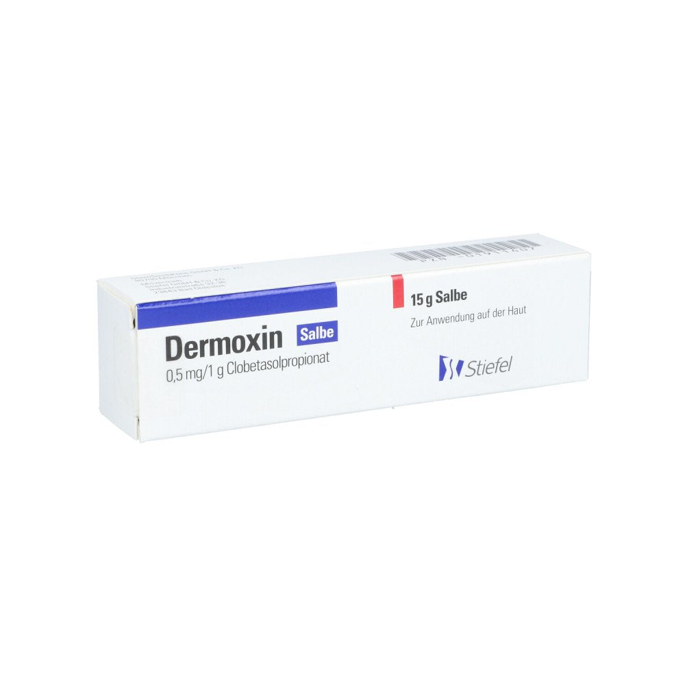Das Produktfoto zeigt Dermoxin Salbe (15 g) PZN 01911407