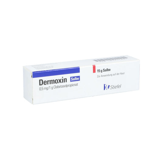 Das Produktfoto zeigt Dermoxin Salbe (15 g) PZN 01911407