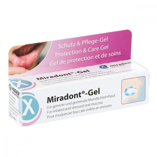 Das Produktfoto zeigt Miradent Mikronährstoffgel Miradont-Gel (15 ml) PZN 01917054