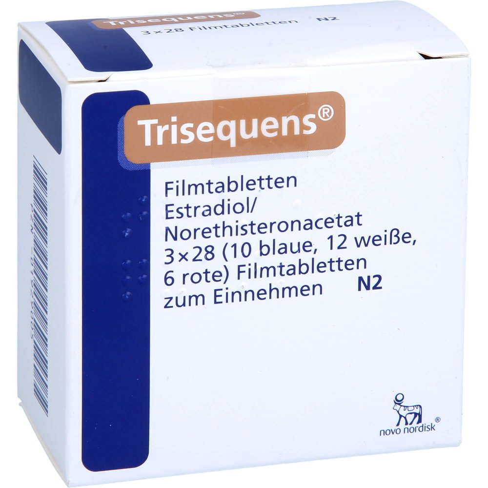 Das Produktfoto zeigt Trisequens Filmtabletten (3X28 stk) PZN 01929005