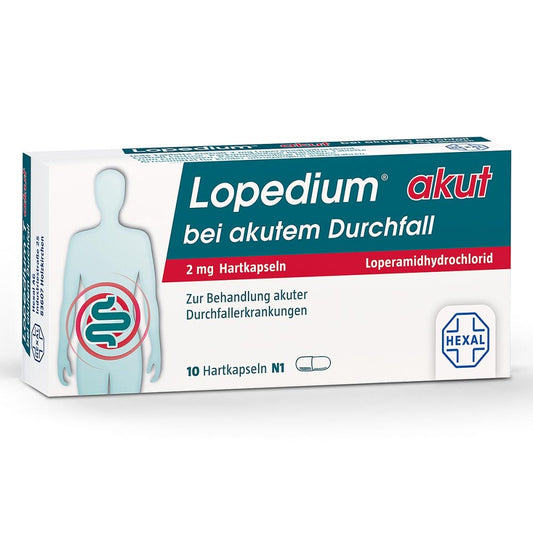 Lopedium Akut Bei Akutem Durchfall Hartkapseln (10 stk)