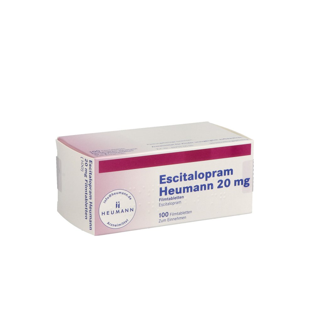 Escitalopram Heumann 20 Mg Filmtabletten (100 stk)