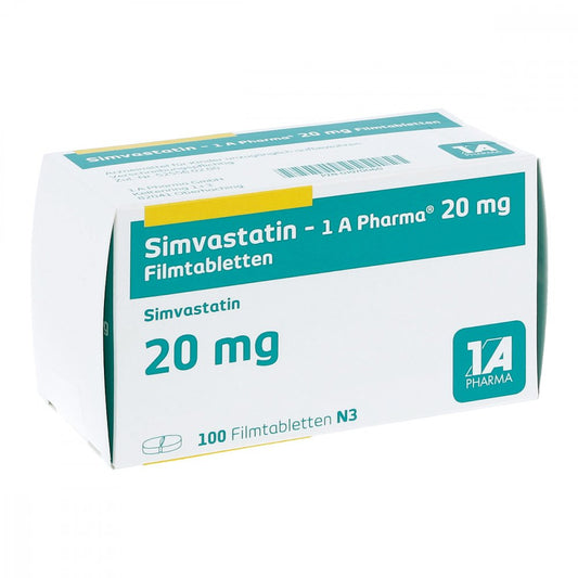 Simvastatin-1a Pharma 20 Mg Filmtabletten (100 stk)