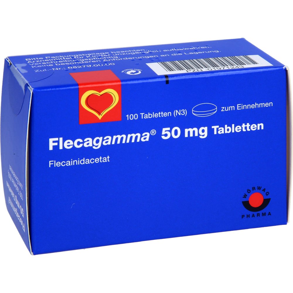 Das Produktfoto zeigt Flecagamma 50 Mg Tabletten (100 stk) PZN 01971243
