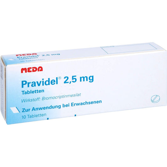 Das Produktfoto zeigt Pravidel 2,5 Mg Tabletten (10 stk) PZN 01982956