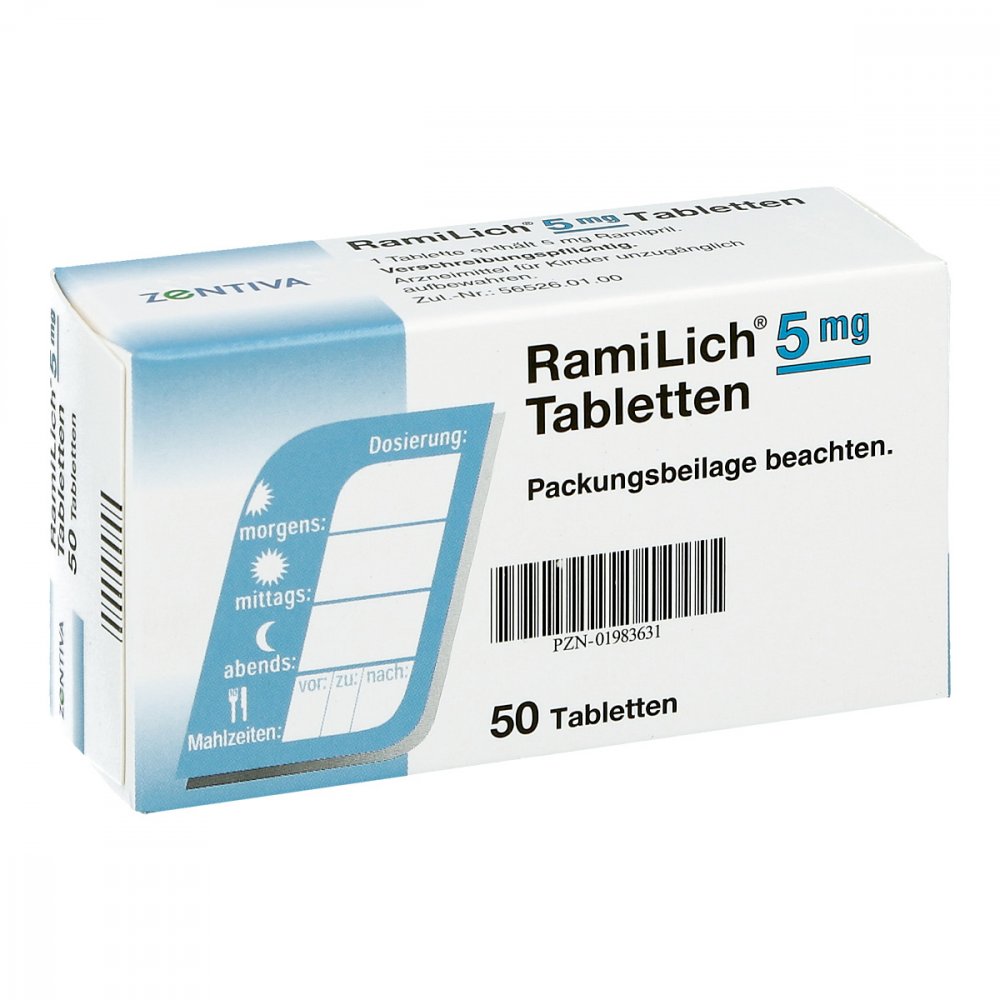 Ramilich 5 Mg Tabletten (50 stk)