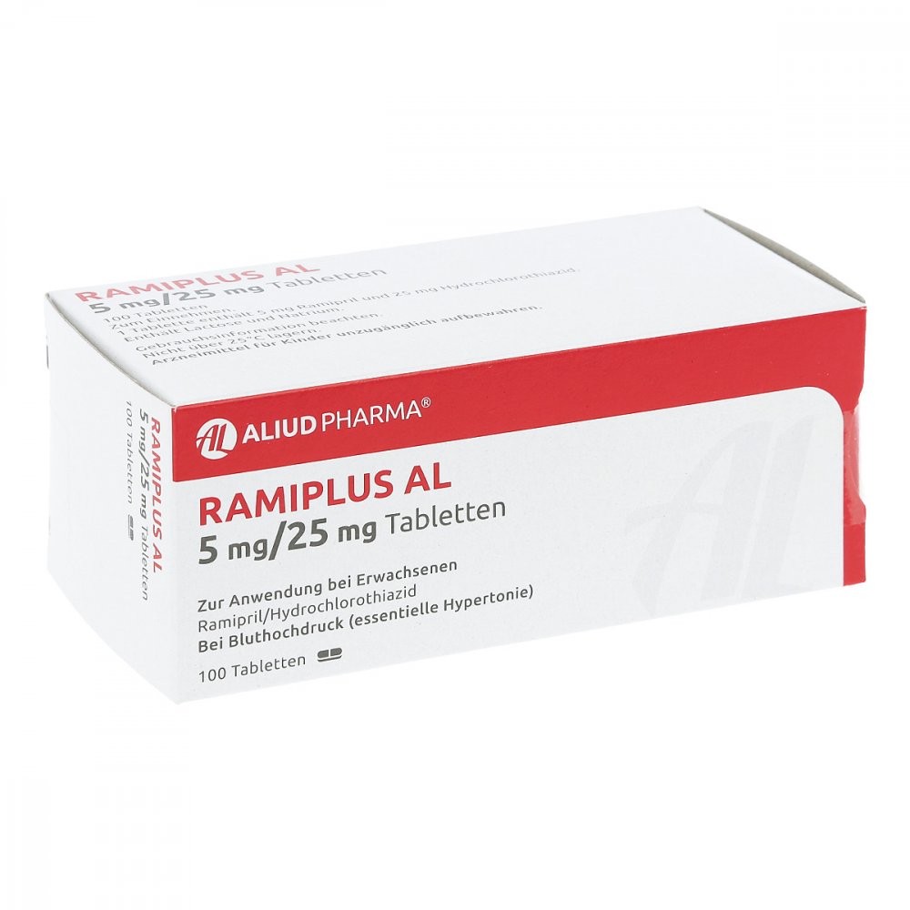 Ramiplus Al 5 Mg/25 Mg Tabletten (100 stk)