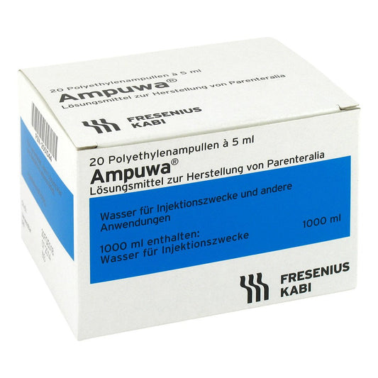 Das Produktfoto zeigt Ampuwa Plastikampullen Injektions-/Infusionslsg. (20X5 ml) PZN 02001044