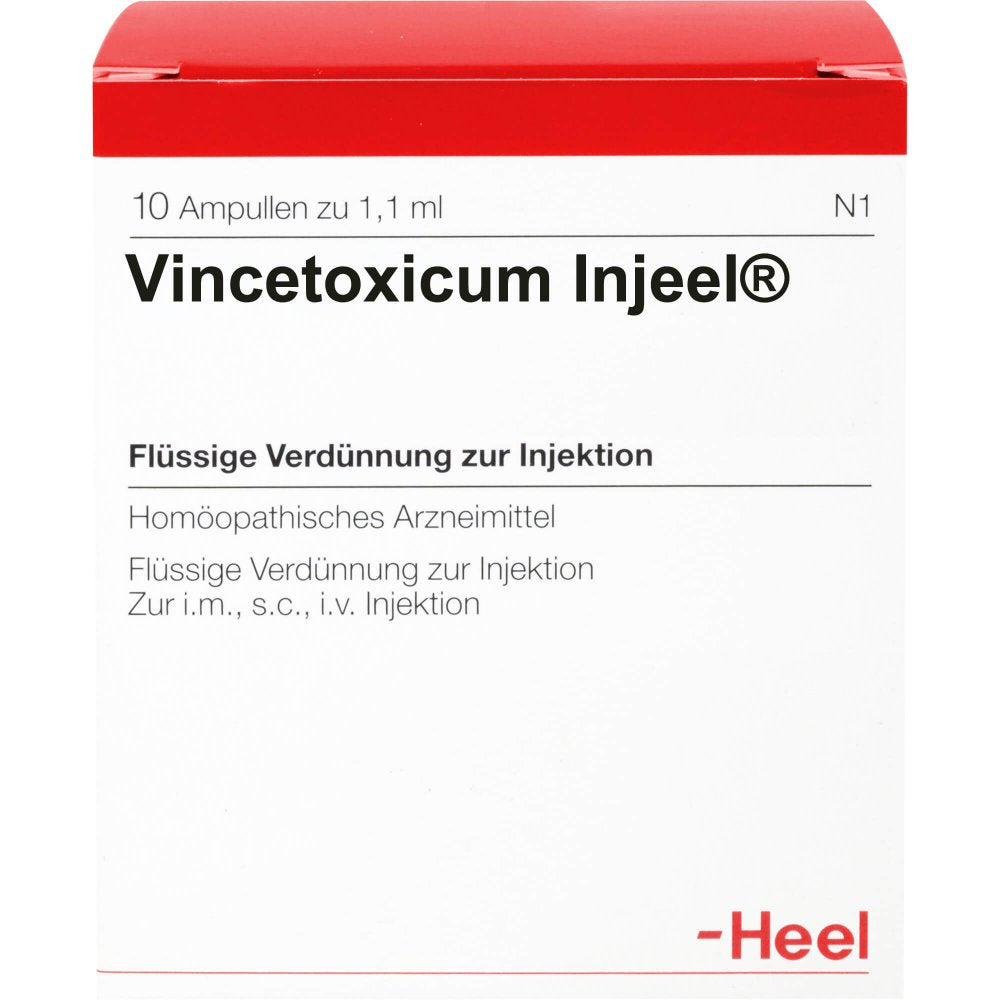 Das Produktfoto zeigt Vincetoxicum Injeel Ampullen (10 stk) PZN 02010706
