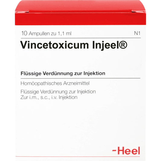 Das Produktfoto zeigt Vincetoxicum Injeel Ampullen (10 stk) PZN 02010706