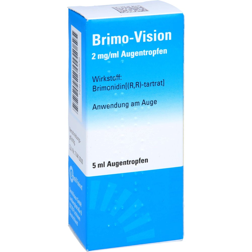 Das Produktfoto zeigt Brimo-Vision 2 Mg/Ml Augentropfen (5 ml) PZN 02035830