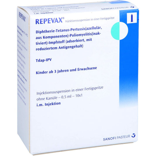 Repevax Injekt.-Susp.I.E.Fertigspritze Ohne Kanüle (10X1 stk)
