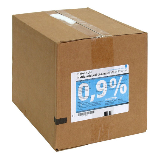 Das Produktfoto zeigt Isotonische Nacl 0,9% Deltamedica Inf.-Lsg.Plastik (10X500 ml) PZN 02044303