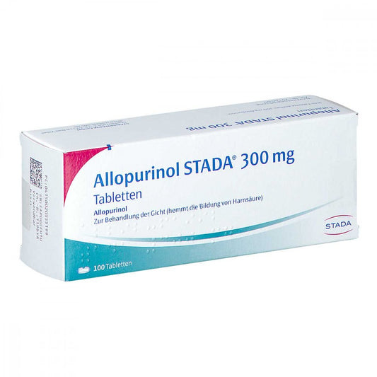 Das Produktfoto zeigt Allopurinol Stada 300 Mg Tabletten (100 stk) PZN 02055519