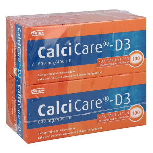 Das Produktfoto zeigt Calcicare D3 Kautabletten (200 stk) PZN 02058162