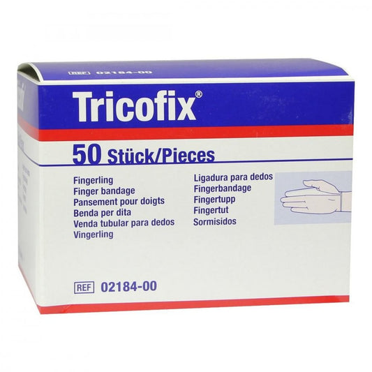Das Produktfoto zeigt Tricofix Fingerverband (50 stk) PZN 02059612