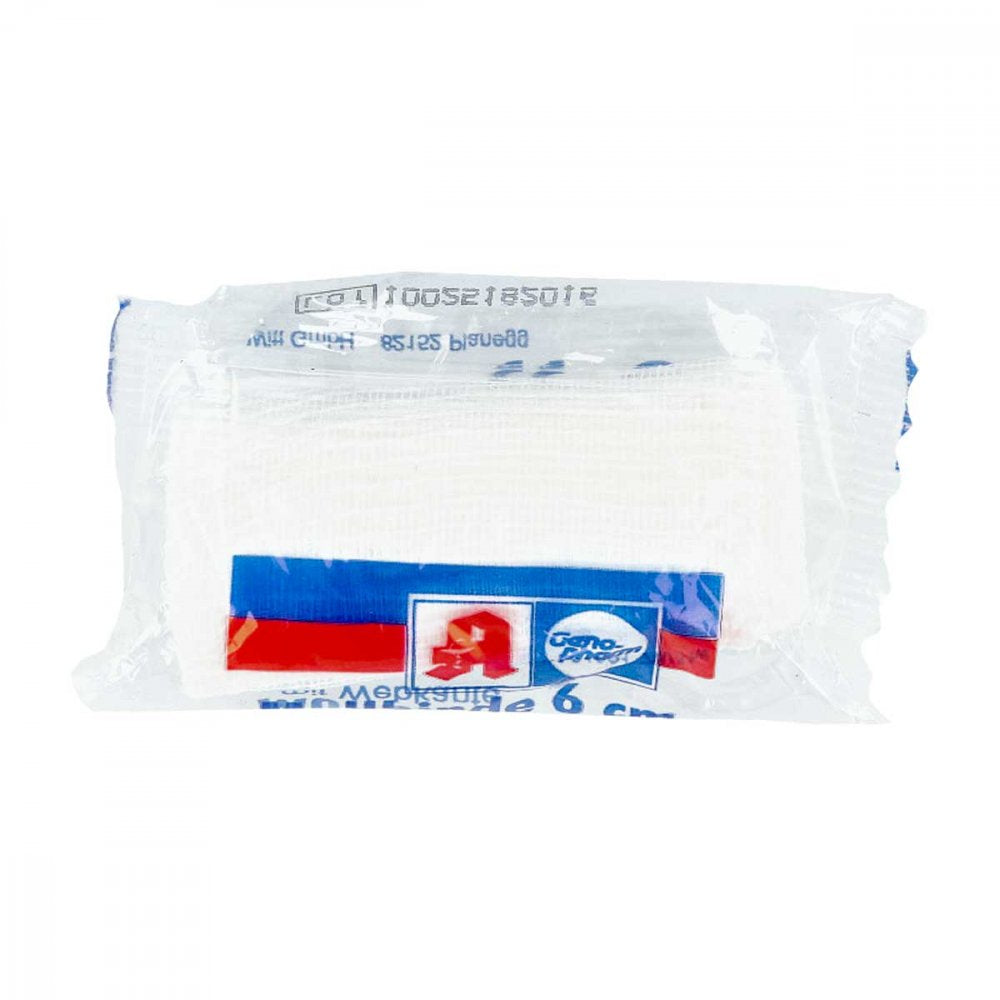 Das Produktfoto zeigt Mullbinden 6 Cm Genopharm (1 stk) PZN 02061454