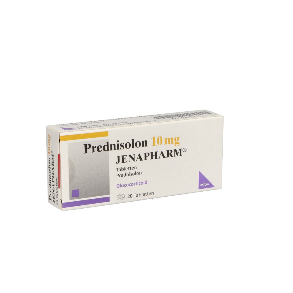 Das Produktfoto zeigt Prednisolon 10 Mg Jenapharm Tabletten (20 stk) PZN 02065110