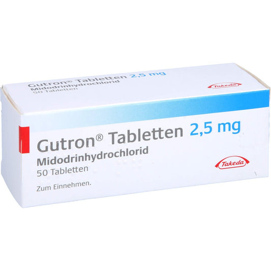 Das Produktfoto zeigt Gutron Tabletten 2,5 Mg (50 stk) PZN 02067385