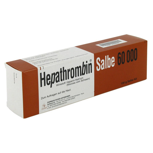 Das Produktfoto zeigt Hepathrombin 60.000 Salbe (150 g) PZN 02068686