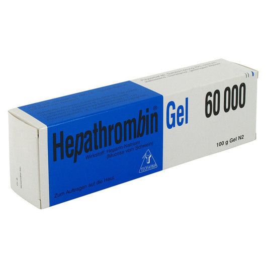 Das Produktfoto zeigt Hepathrombin 60.000 Gel (100 g) PZN 02068692