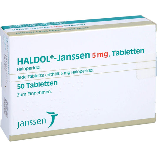 Das Produktfoto zeigt Haldol Janssen 5 Mg Tabletten (50 stk) PZN 02084403