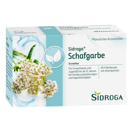 Das Produktfoto zeigt Sidroga Schafgarbe Tee Filterbeutel (20X1.5 g) PZN 02094318