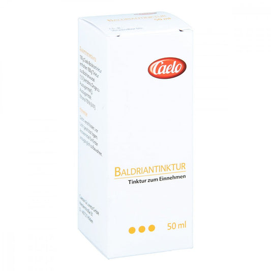 Das Produktfoto zeigt Baldriantinktur Caelo Hv-Packung (50 ml) PZN 02096470