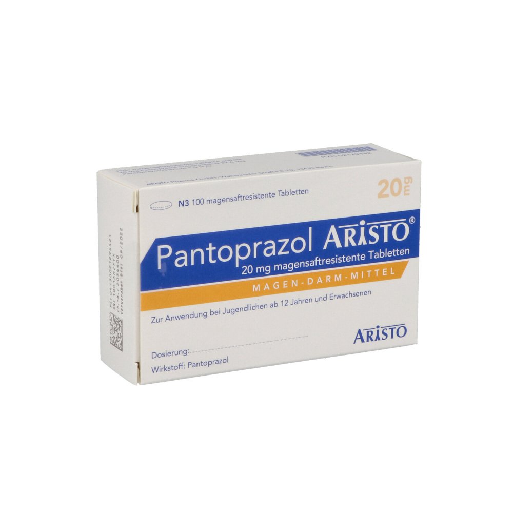 Pantoprazol Aristo 20 Mg Magensaftres.Tabletten (100 stk)