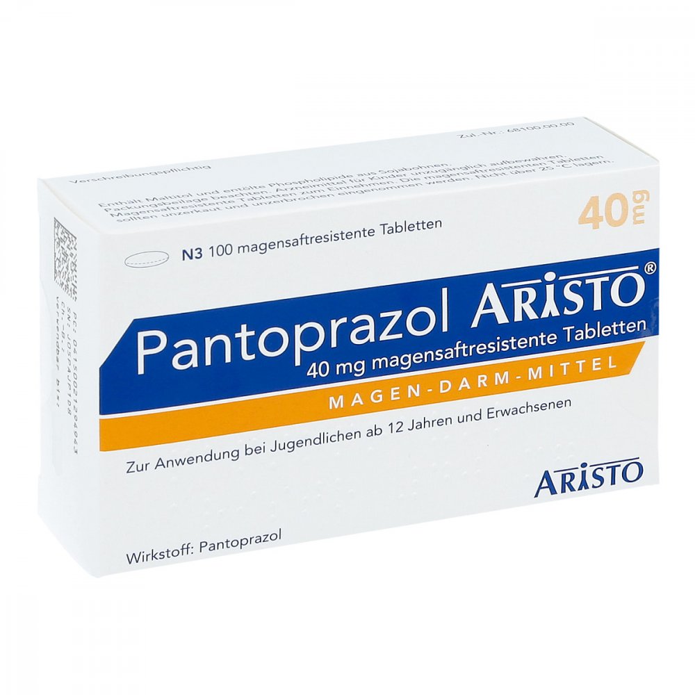 Pantoprazol Aristo 40 Mg Magensaftres.Tabletten (100 stk)