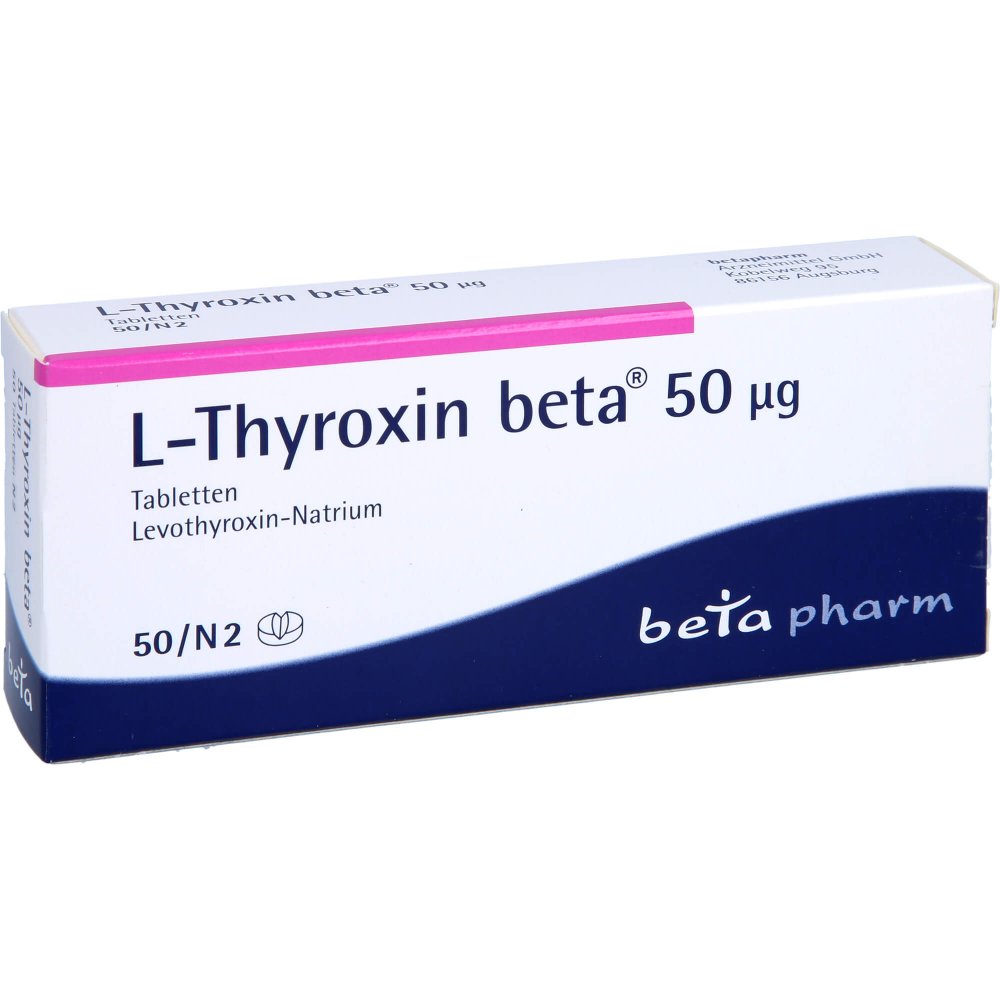 L-Thyroxin Beta 50 Μg Tabletten (50 stk)