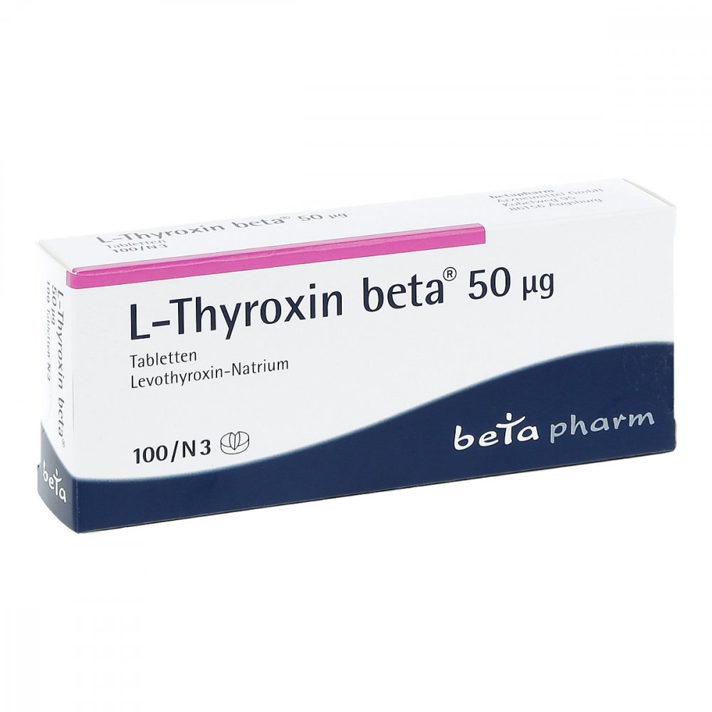 L-Thyroxin Beta 50 Μg Tabletten (100 stk)