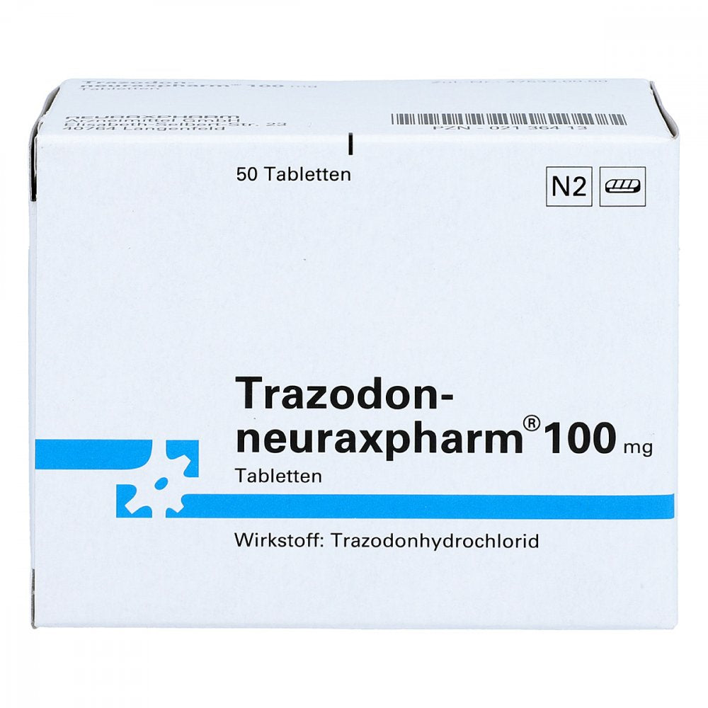 Trazodon-Neuraxpharm 100 Mg Tabletten (50 stk)