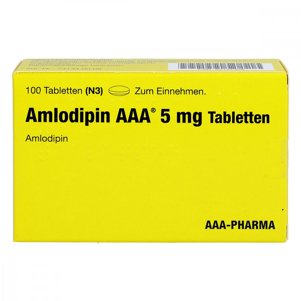 Amlodipin Aaa 5 Mg Tabletten (100 stk)
