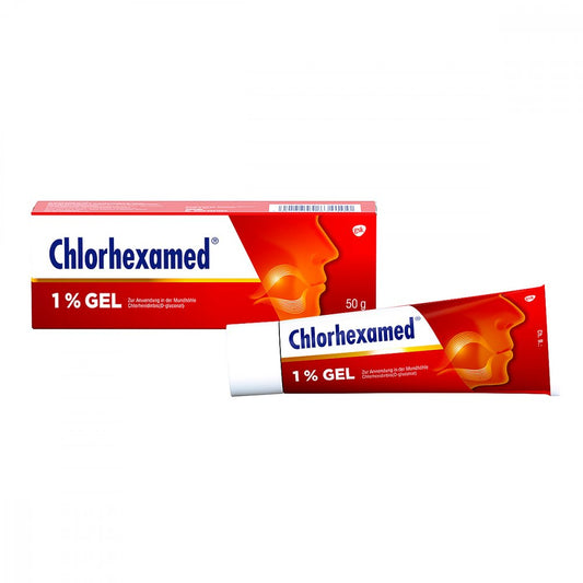 Das Produktfoto zeigt Chlorhexamed 1% Gel (50 g) PZN 02157562