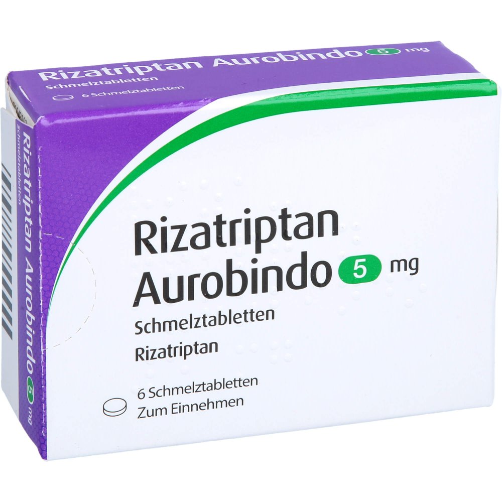 Rizatriptan Aurobindo 5 Mg Schmelztabletten (6 stk)