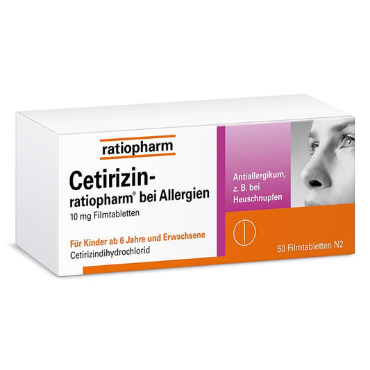 Cetirizin-Ratiopharm Bei Allergien 10 Mg Filmtabl. (50 stk)