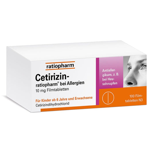 Cetirizin-Ratiopharm Bei Allergien 10 Mg Filmtabl. (100 stk)