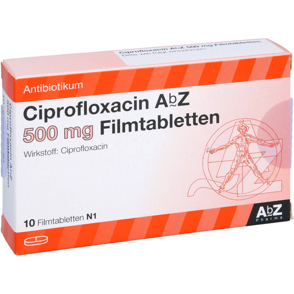 Ciprofloxacin Abz 500 Mg Filmtabletten (10 stk)