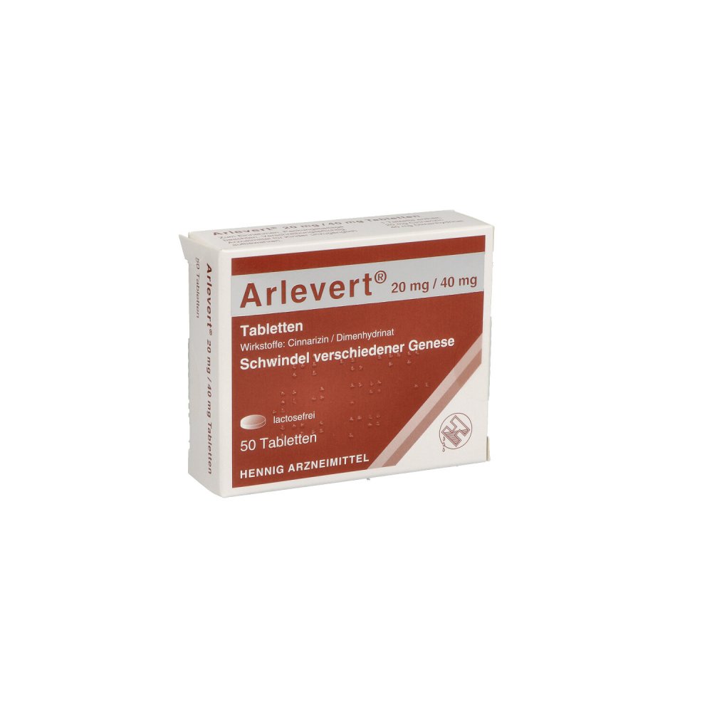 Das Produktfoto zeigt Arlevert 20 Mg/40 Mg Tabletten (50 stk) PZN 02170700