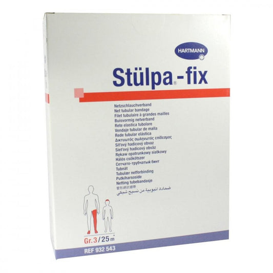 Das Produktfoto zeigt Stülpa Fix Gr.3 Hand/Arm/Kdr.Kopf 25 M Netzschl. (1 stk) PZN 02175413