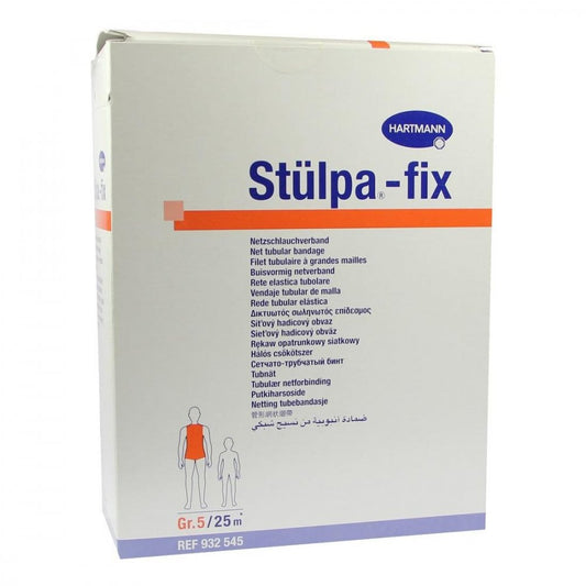 Das Produktfoto zeigt Stülpa Fix Gr.5 Kopf/Kdr.Rumpf 25 M Netzschlauchv. (1 stk) PZN 02175442