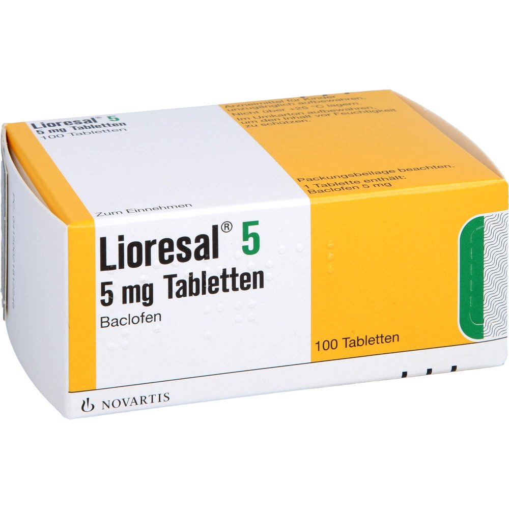 Das Produktfoto zeigt Lioresal 5 Tabletten (100 stk) PZN 02181224