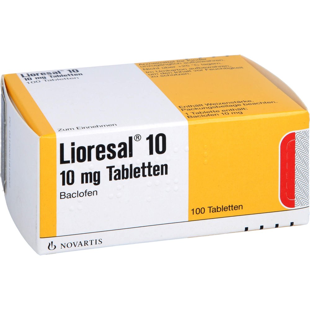 Das Produktfoto zeigt Lioresal 10 Tabletten (100 stk) PZN 02181230