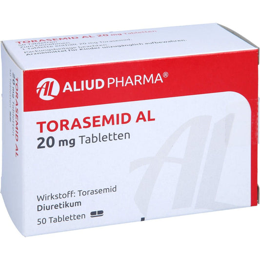 Das Produktfoto zeigt Torasemid Al 20 Mg Tabletten (50 stk) PZN 02198880