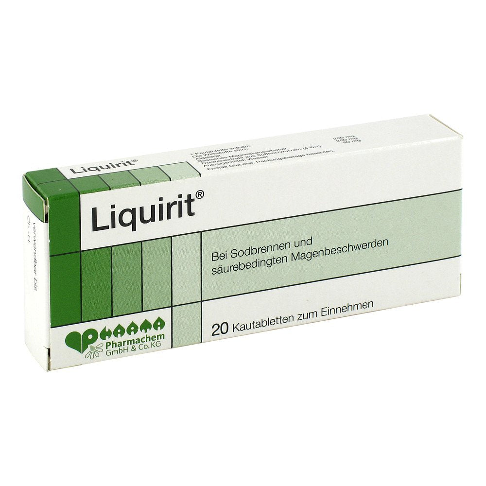 Das Produktfoto zeigt Liquirit Kautabletten (20 stk) PZN 02201257